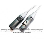 Cable para Micrófono CANARE Balanceado XLR Neutrik M-H 3.0 m